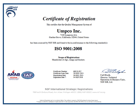 ISO Certificate
